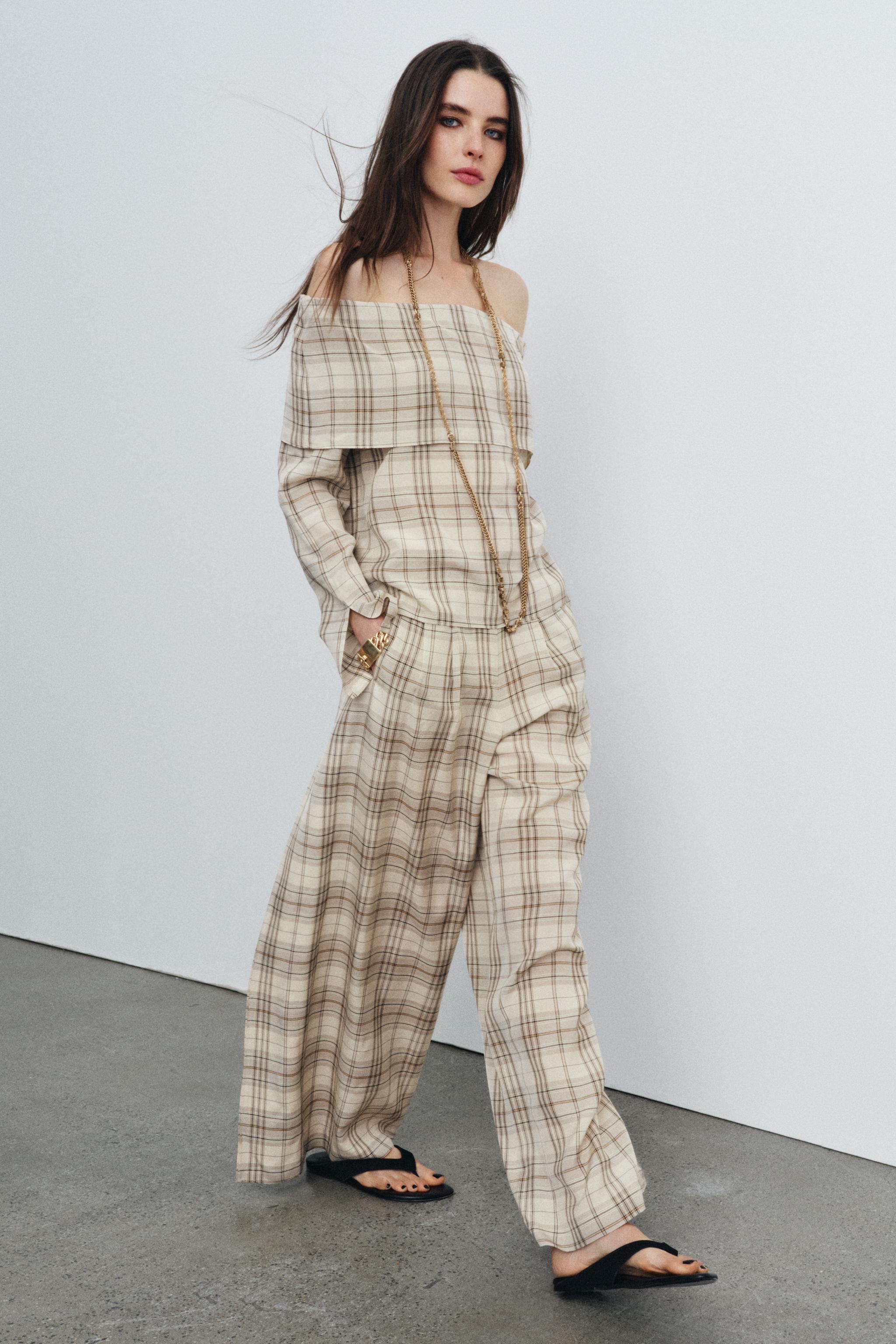 PLAID PANTS ZW COLLECTION